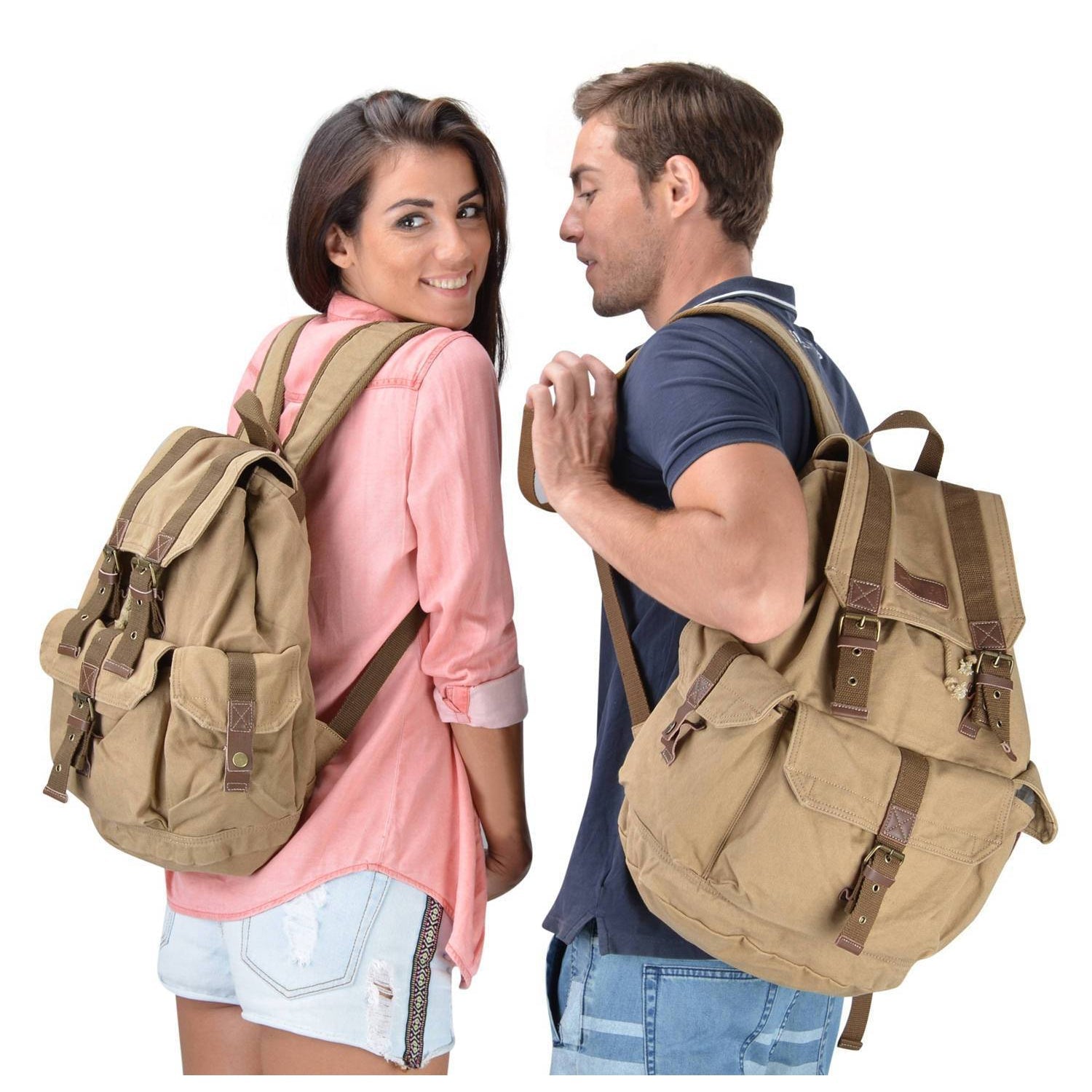 KAMELIS - Plain Canvas Backpack