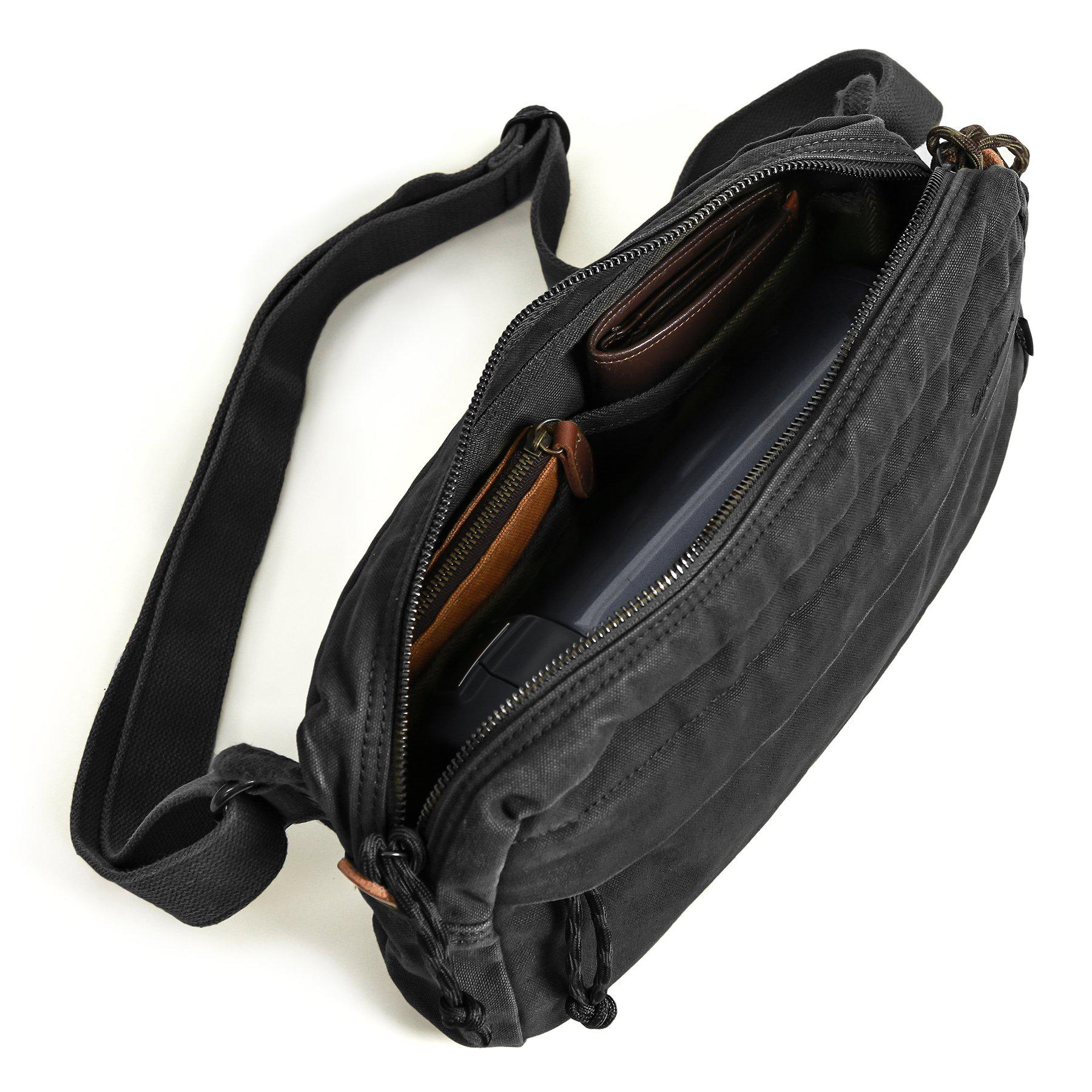 Gootium Canvas Messenger Bags #30624 Black