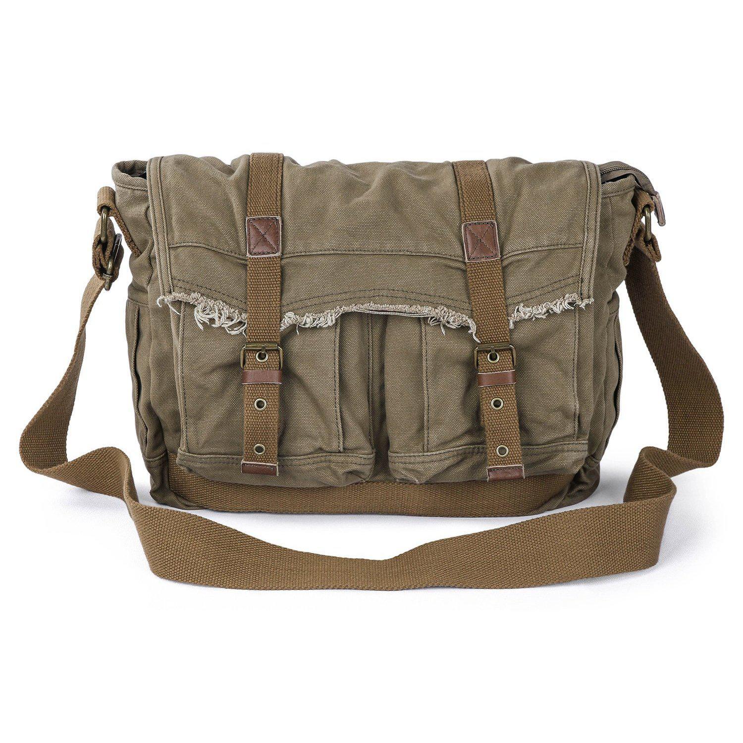 Buy Rothco Deluxe Vintage Canvas Messenger Bag - 15 Liter | Money Back  Guarantee | ARMY STAR