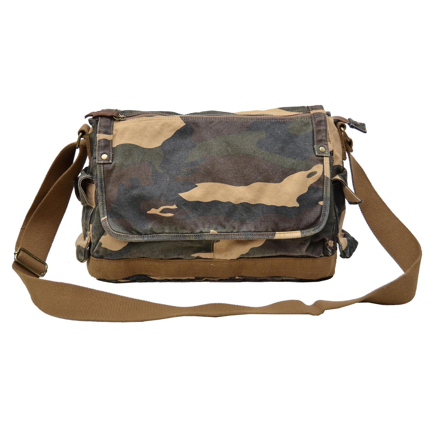 Gootium Messenger Bag - Canvas Crossbody Shoulder Purse Vintage Satchel