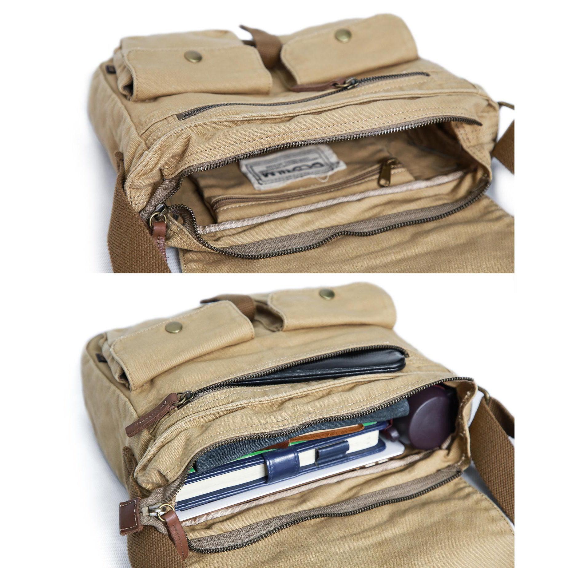 Canvas Messenger Bags #30624  Bags, Canvas messenger bag, Canvas crossbody  bag