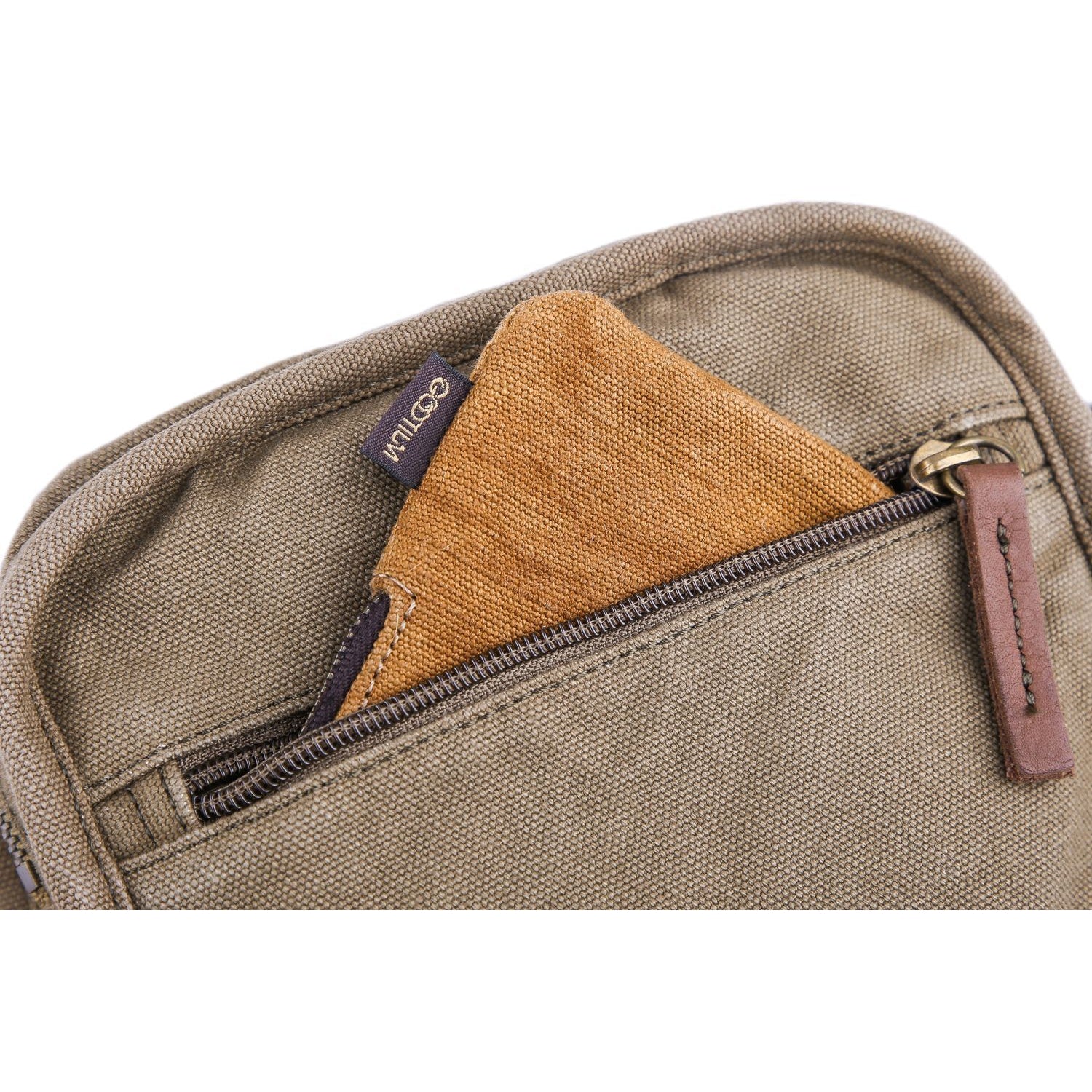 GG Rétro Leather-Trimmed Coated-Canvas Messenger Bag