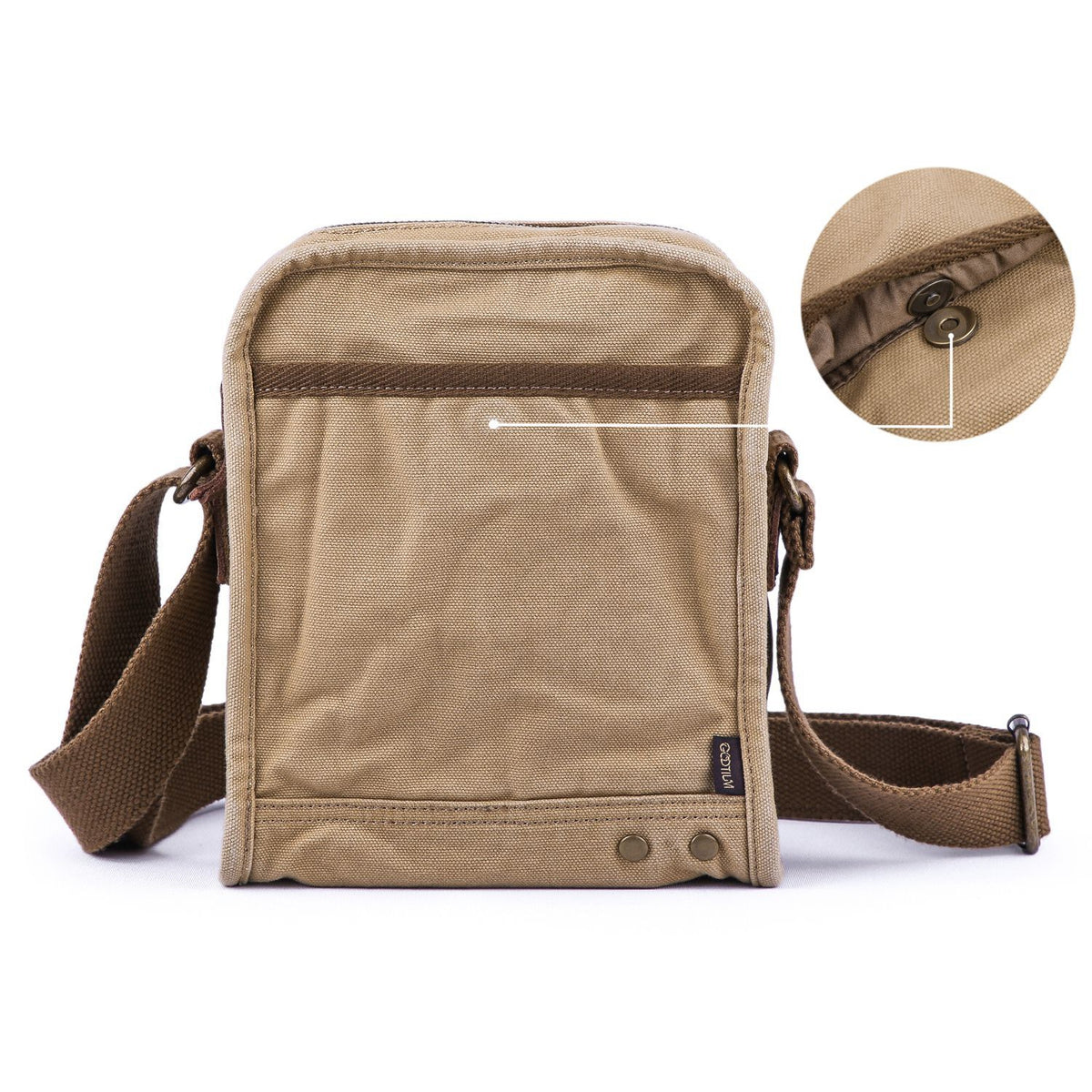 Small Canvas Messenger Bag #40199 - Gootium