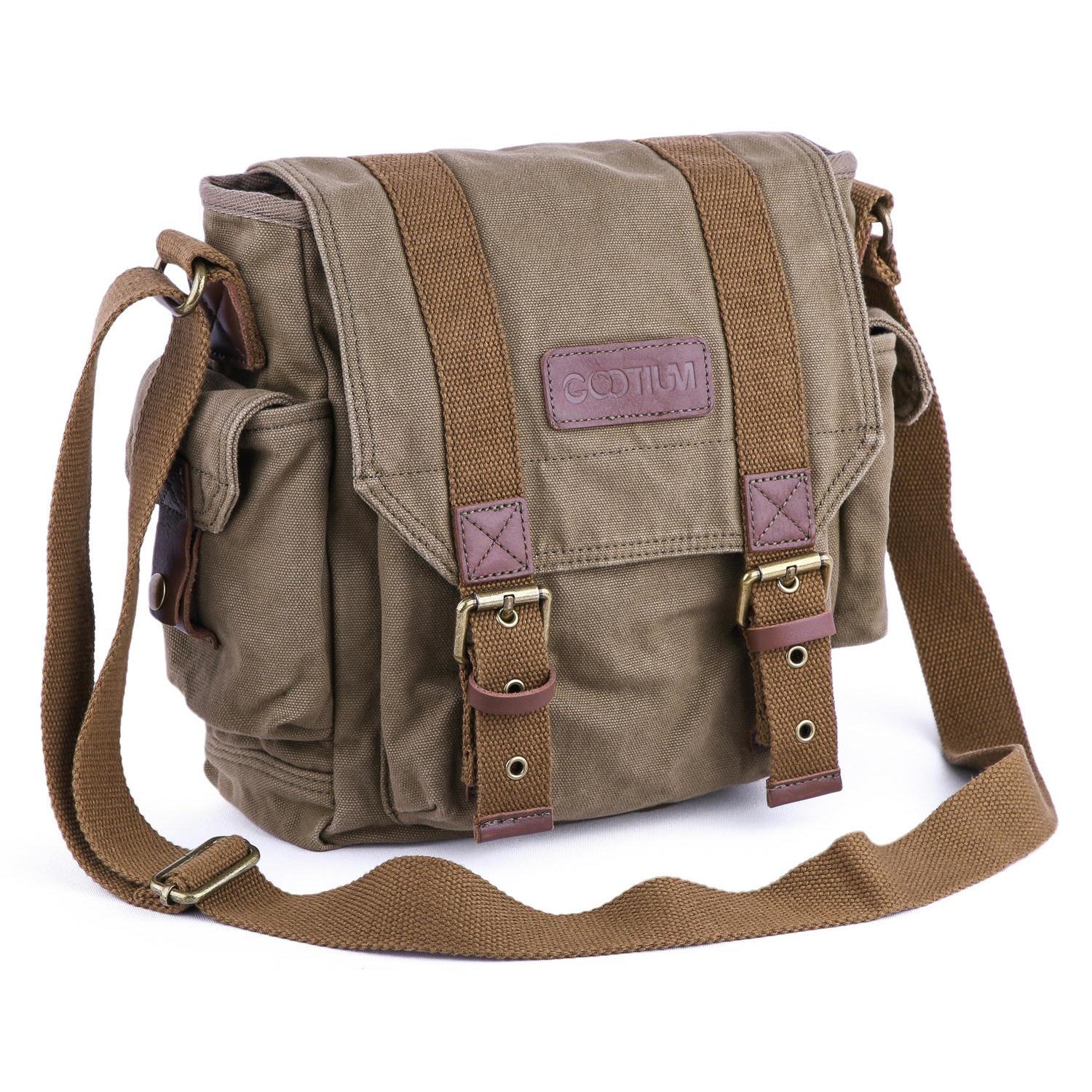 Canvas satchel messenger on sale bag