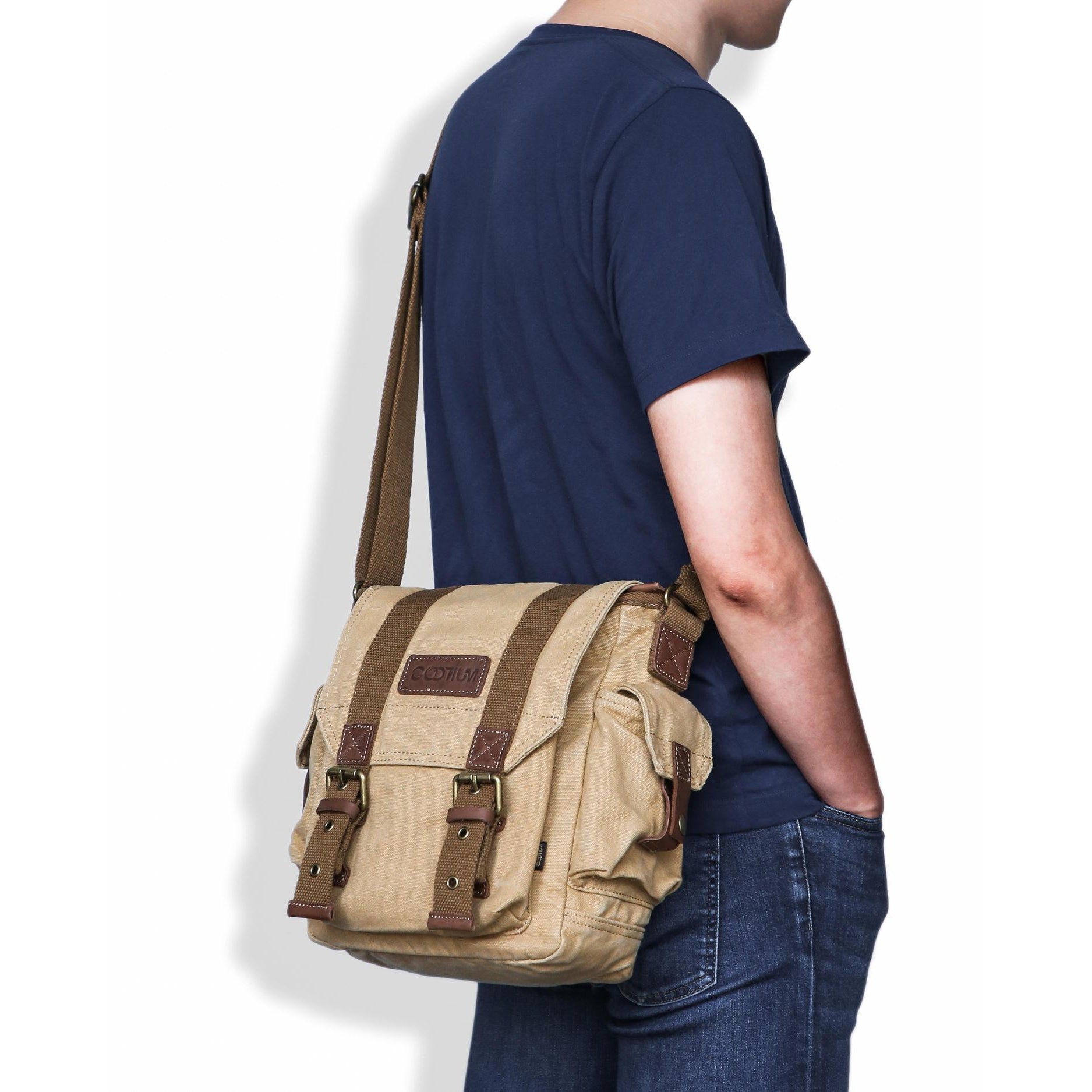 Casual Men's Canvas Shoulder Bag Men Messenger Bags Simple Small